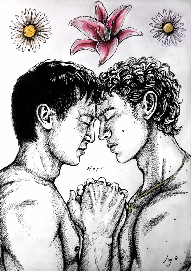 Hope A5/A4 print (uncoloured version)