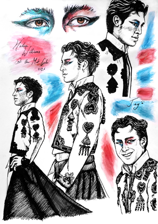 Hudson's Met Gala look A5/A4 print